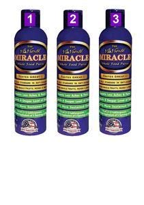 VIAVIENTE Whole Fruit Puree Blend Liquid - 3 Pack of 8oz Bottles