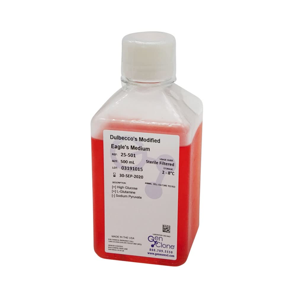 GenClone DMEM High Glucose Cell Culture Medium - 6 x 500 mL