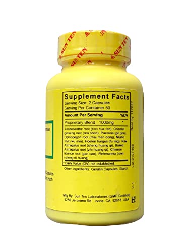 Sun Ten Trichosanthes & Astragalus Formula - 100 Capsules - image 2