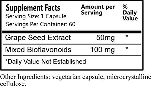 Daily Manufacturing Grape Seed Extract - 60 Vegetarian Capsules - image 2