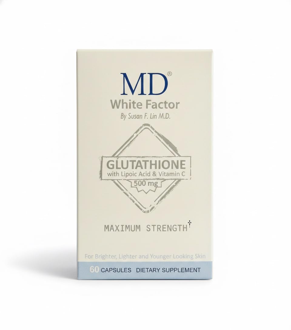 MD White Factor Glutathione Supplement 1600mg - 60 Capsules - image 5