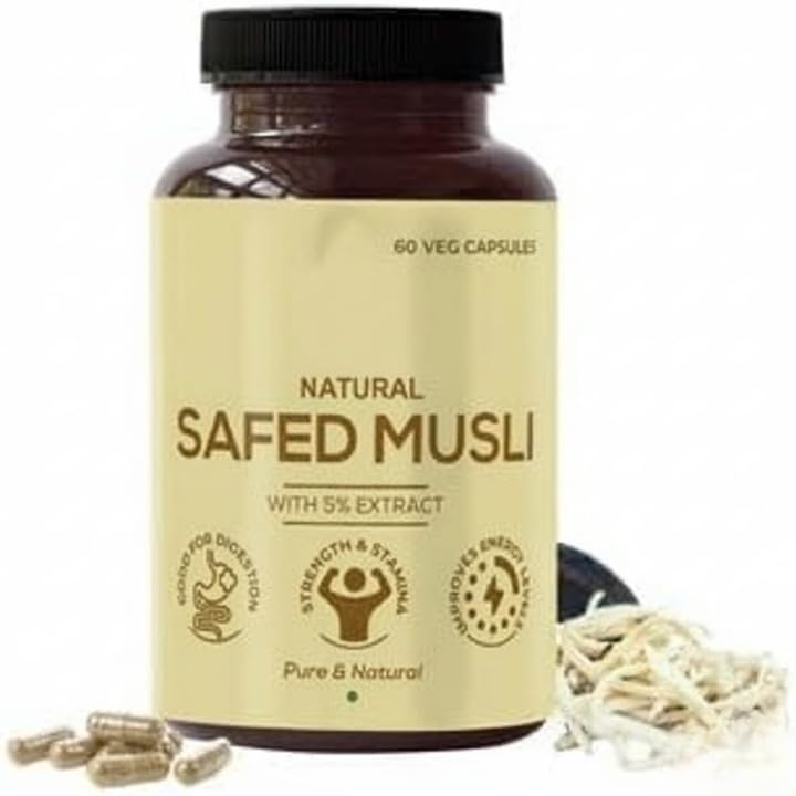 Generic Safed Musli 500 MG Veg Capsules - 60 Capsules
