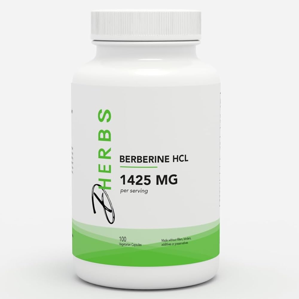 Dherbs Berberine HCL 1425 mg - 100 Capsules