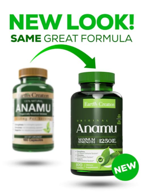 Earth's Creation Anamu 1250mg Organically Grown - 100 Capsules - image 4