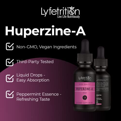 Lyfetrition Huperzine-A Supplement 380 mcg - 4 Fl Oz Liquid - image 4