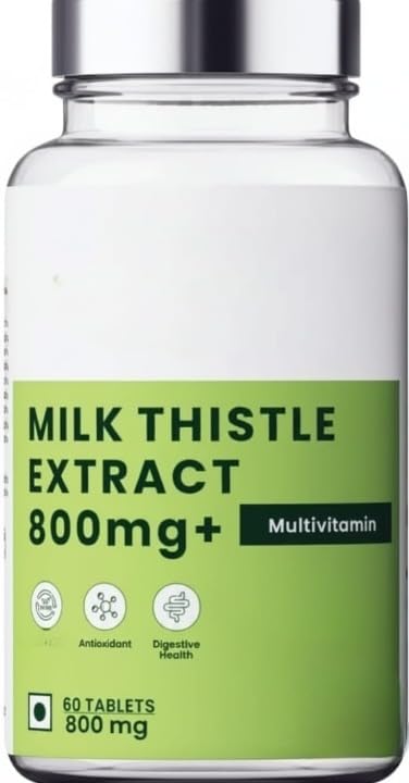 Generic Milk Thistle Extract 800 mg Liver Support - 60 Vegetarian Tablets