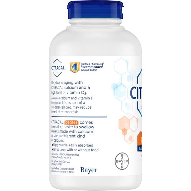 Citracal Petites Calcium Citrate with Vitamin D3 - 800 Tablets - image 3