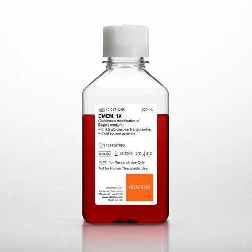 MEDIA DMEM with Glucose and L-Glutamine - 6 x 500 mL