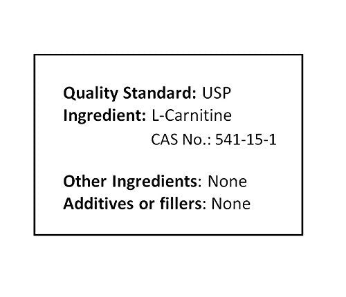 NuSci L-Carnitine Pure Powder Energy - 1000g - image 3