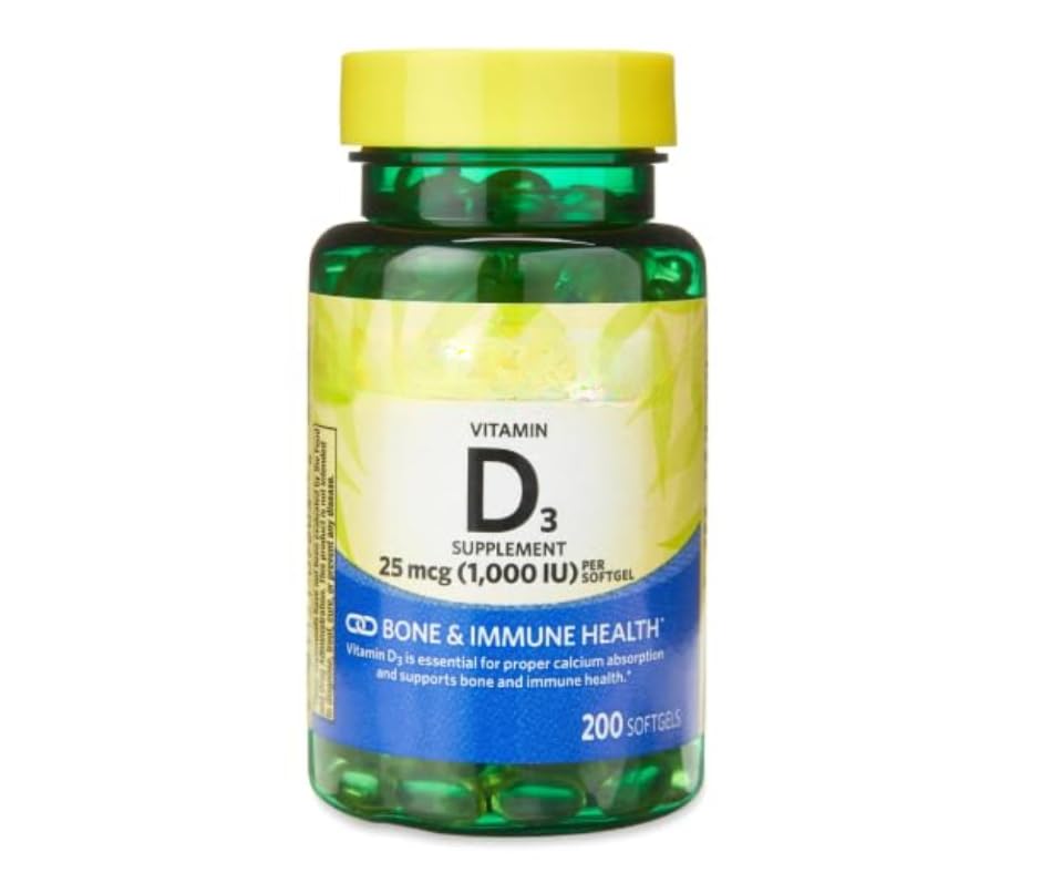 SEDLAV Vitamin D3 1000 IU Bone & Immune Health - 200 Softgels