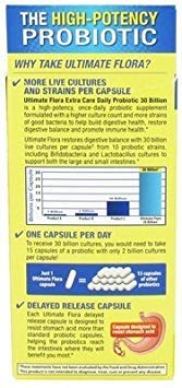 Ultimate Flora Extra Care Probiotic 30 Billion CFU - 60 Vegetarian Capsules - image 2