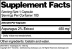 Terravita Asparagus 2% Extract 450 mg - 100 Capsules - image 3