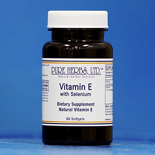 Pure Herbs Vitamin E with Selenium - 60 Softgels - image 2