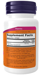 NOW Foods Vitamin E-200 IU - 200 Softgels - image 4