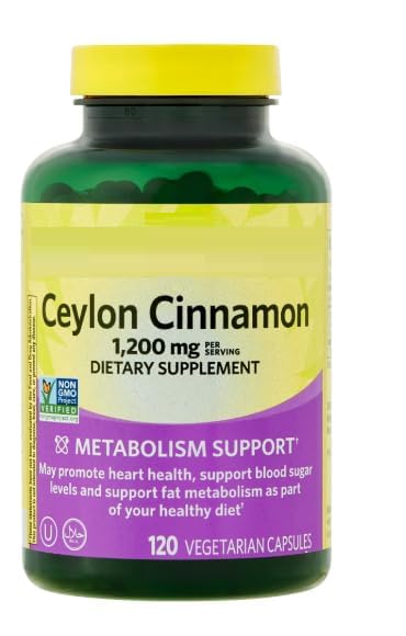 SEDLAV Ceylon Cinnamon Metabolism Support - 120 Vegetarian Capsules