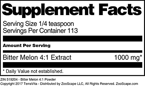 Terravita Bitter Melon 4:1 Powder - 3 Pack (4 oz each) - image 3