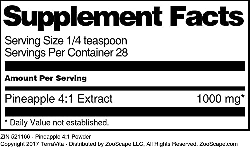 Terravita Pineapple 4:1 Extract Powder - 1 oz - image 3