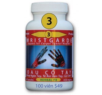 Toan Chan Wristgarde 3 Capsules for Carpal Tunnel Support - 100 Capsules