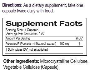 Amata Life Pueraria Mirifica Pure Capsules for Menopause - 120 Capsules - image 2