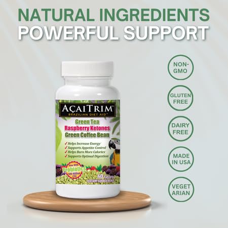 Acai Trim Weight Loss Supplement for Metabolism & Energy - 60 Capsules - image 4