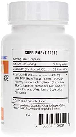 Systemic Formulas #32 Bio Function Gb Pituitary/Pineal - 60 Capsules - image 2