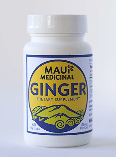Maui Medicinal Herbs Ginger 375 mg - 90 Vegetarian Capsules