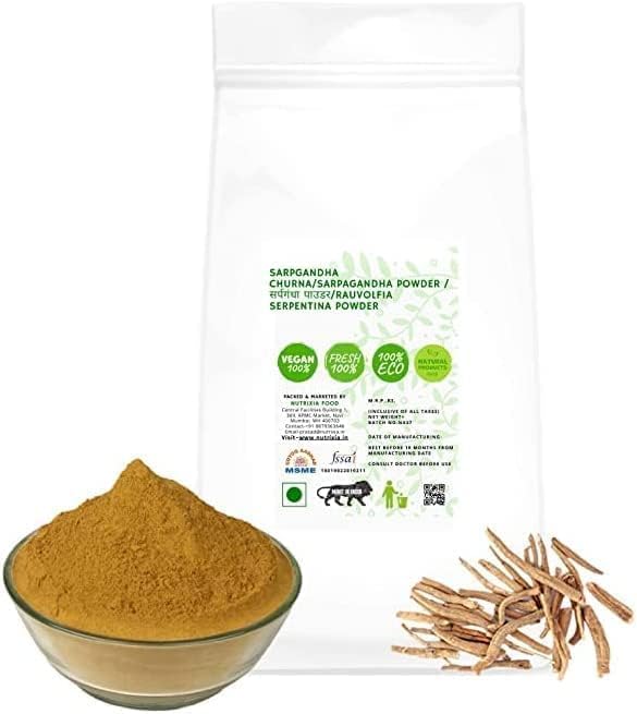 SENTA Sarpagandha Powder (Rauvolfia Serpentina) - 500g