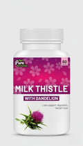 Generic Milk Thistle with Dandelion Root Extract Supplement - 60 Capsules