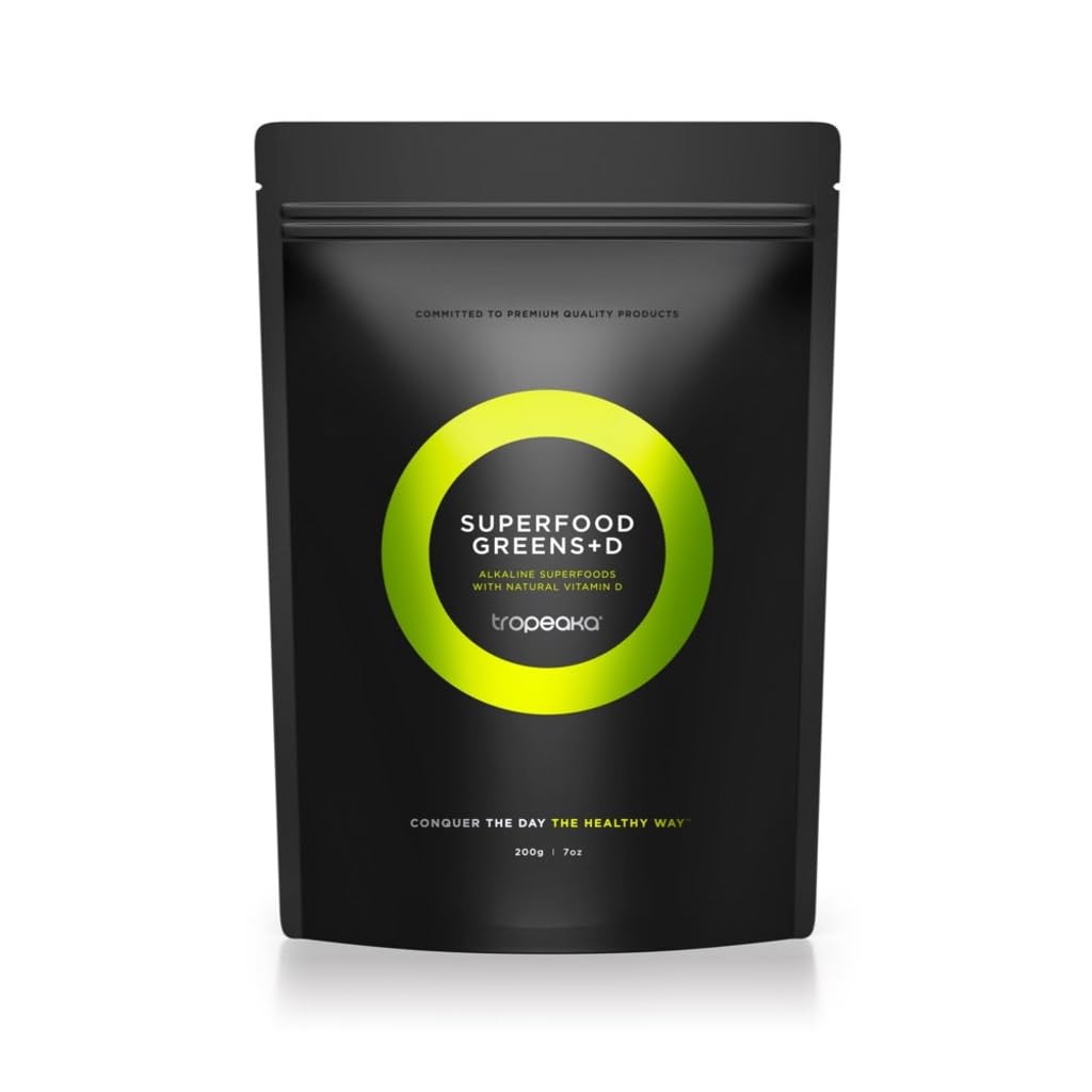Tropeaka Superfood Greens + D Powder for Energy & Immune Support - 7oz