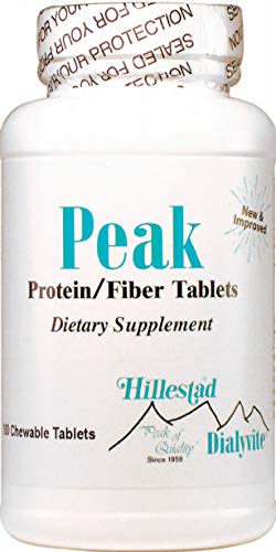 Dialyvite Peak Protein/Fiber Chewable Tablets - 180 Count