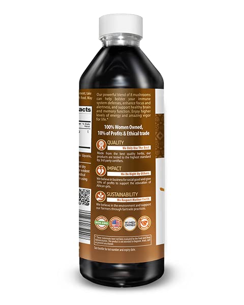 Herbal Goodness Nootropic Mushrooms Blend Cognitive Support - 12 fl oz - image 3