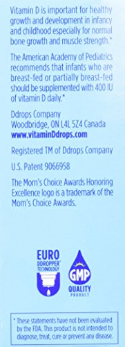 Ddrops Baby Vitamin D 400 IU Liquid - 90 Drops - image 2