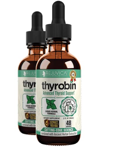 Rejuvica Health Thyrobin Thyroid Support Supplement with Iodine from