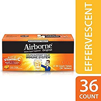 Airborne Elderberry + Zinc & Vitamin C Effervescent Tablets