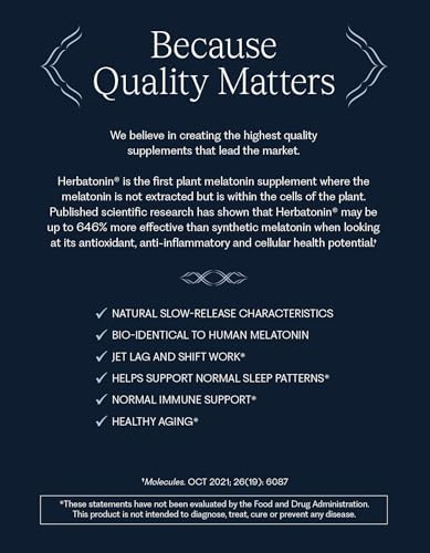 Herbatonin® 3mg Plant-Based Melatonin Sleep Supplement