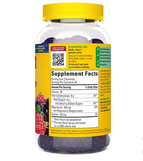 Nature Made Magnesium Glycinate Gummies 100 mg - 90 Gummies - image 3