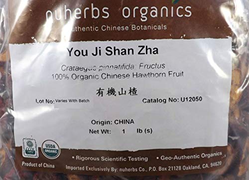 Nuherbs Organic Chinese Hawthorn Fruit Cut Form - 1 Pound - image 3