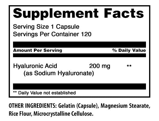Amazing Nutrition Hyaluronic Acid 200 mg - 120 Capsules - image 2