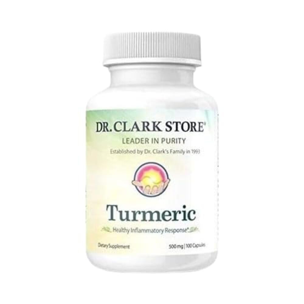 Dr Clark Turmeric Curcumin Supplement 500 mg - 100 Capsules