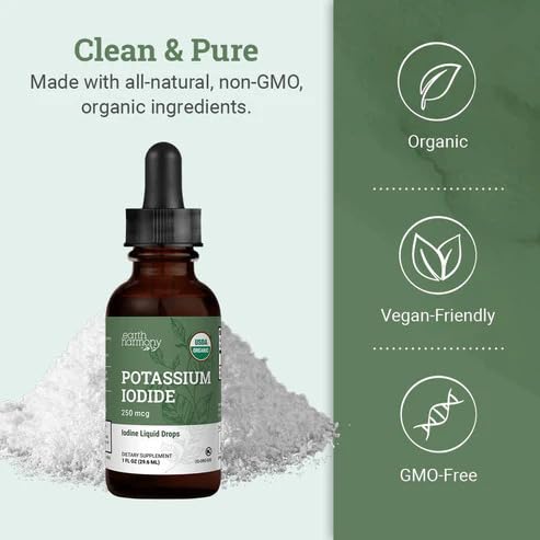 Earth Harmony Naturals Potassium Iodide 250 mcg Liquid - 1 Fl Oz - image 4