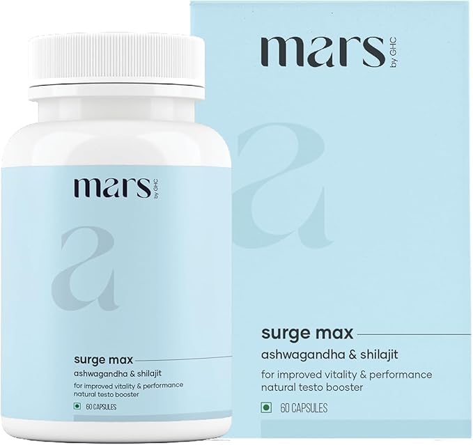 Mars Surgemax Natural Capsules with Shilajit & Safed Musli - 300 Capsules - image 2