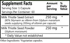 Daily Manufacturing Milk Thistle Extract & Powder - 60 Vegetarian Capsules - image 2