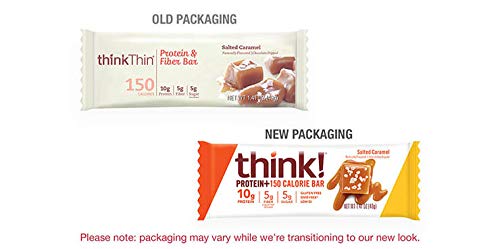 thinkThin Protein & Fiber Bars Salted Caramel - 20 Count - image 3