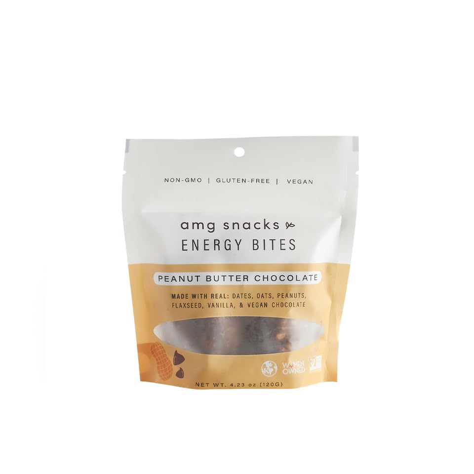 AMG Snacks Peanut Butter Chocolate Energy Bites - 18 Count