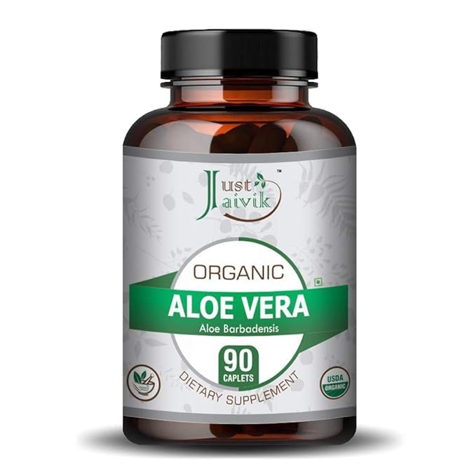 Just Jaivik Organic Aloe Vera Tablets 750 mg - 90 Tablets - image 4