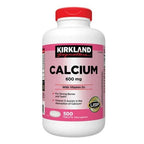 LWLQCZJ Calcium 600 mg with Vitamin D3 Supplement - 500 Tablets