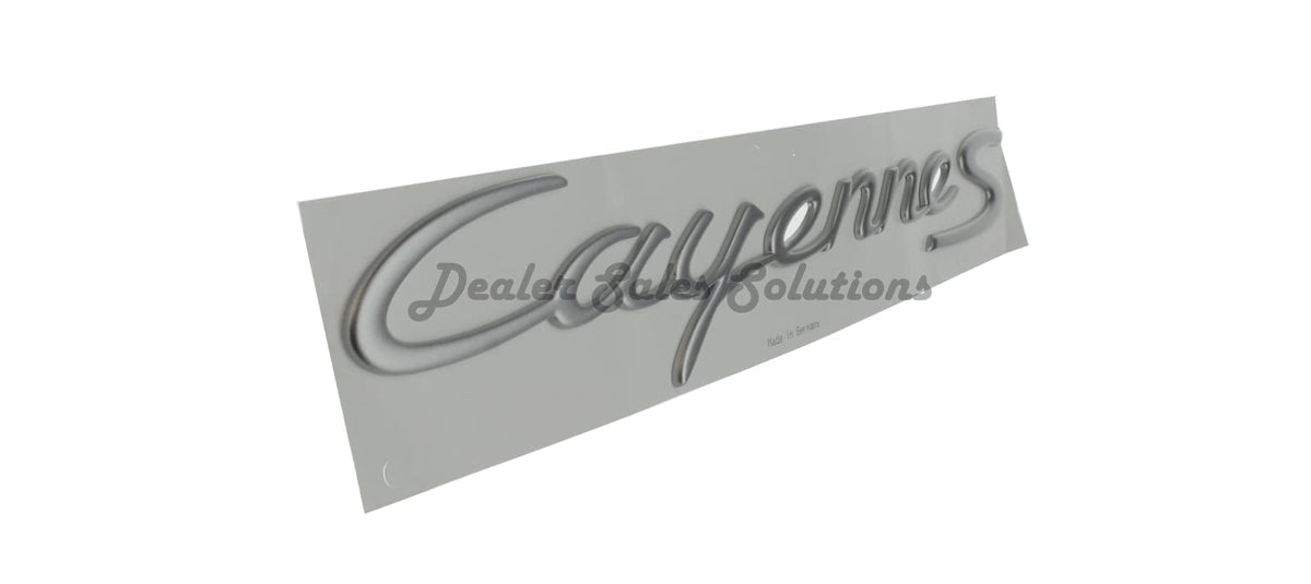 Porsche Cayenne S Silver Rear Badge - 1 Piece - image 3