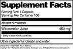 Terravita Watermelon Juice - 450 mg (100 Capsules, ZIN: 521610)