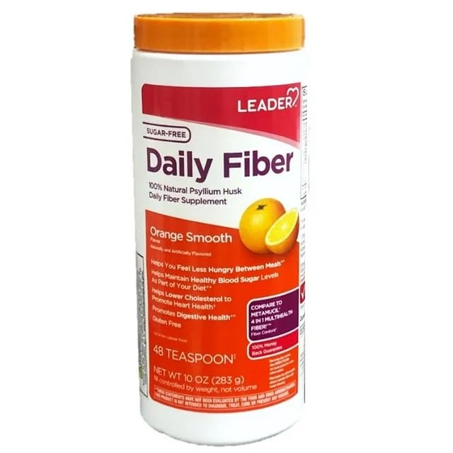 Leader Psyllium Husk Powder Fiber Supplement - 39 oz (Pack of 3)