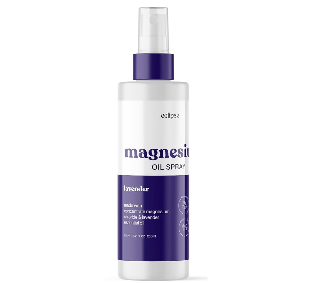 Magnesium Oil Spray Lavender for Sleep and Muscle Recovery - 8.45 fl oz